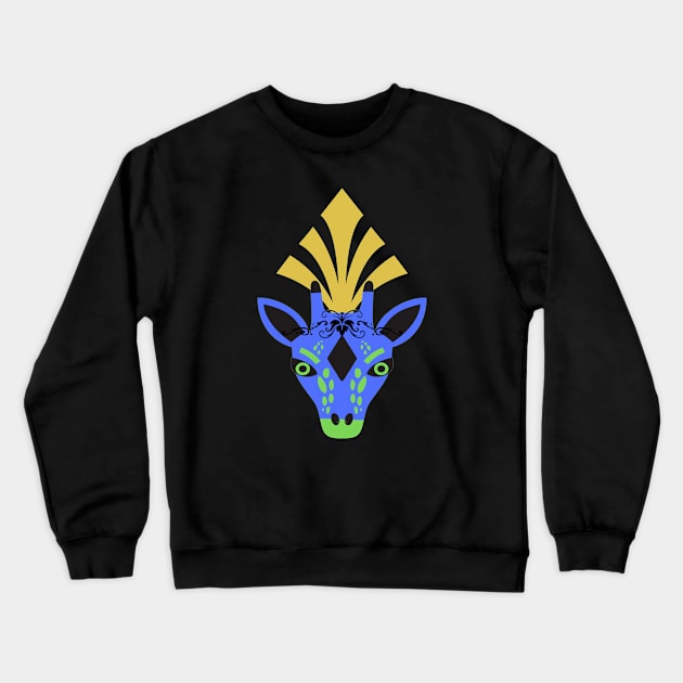 Giraffe with Jewelry Crewneck Sweatshirt by KQ1985